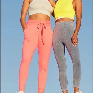 NWT Free People Neon Coral Skinny Jogger Sweat…